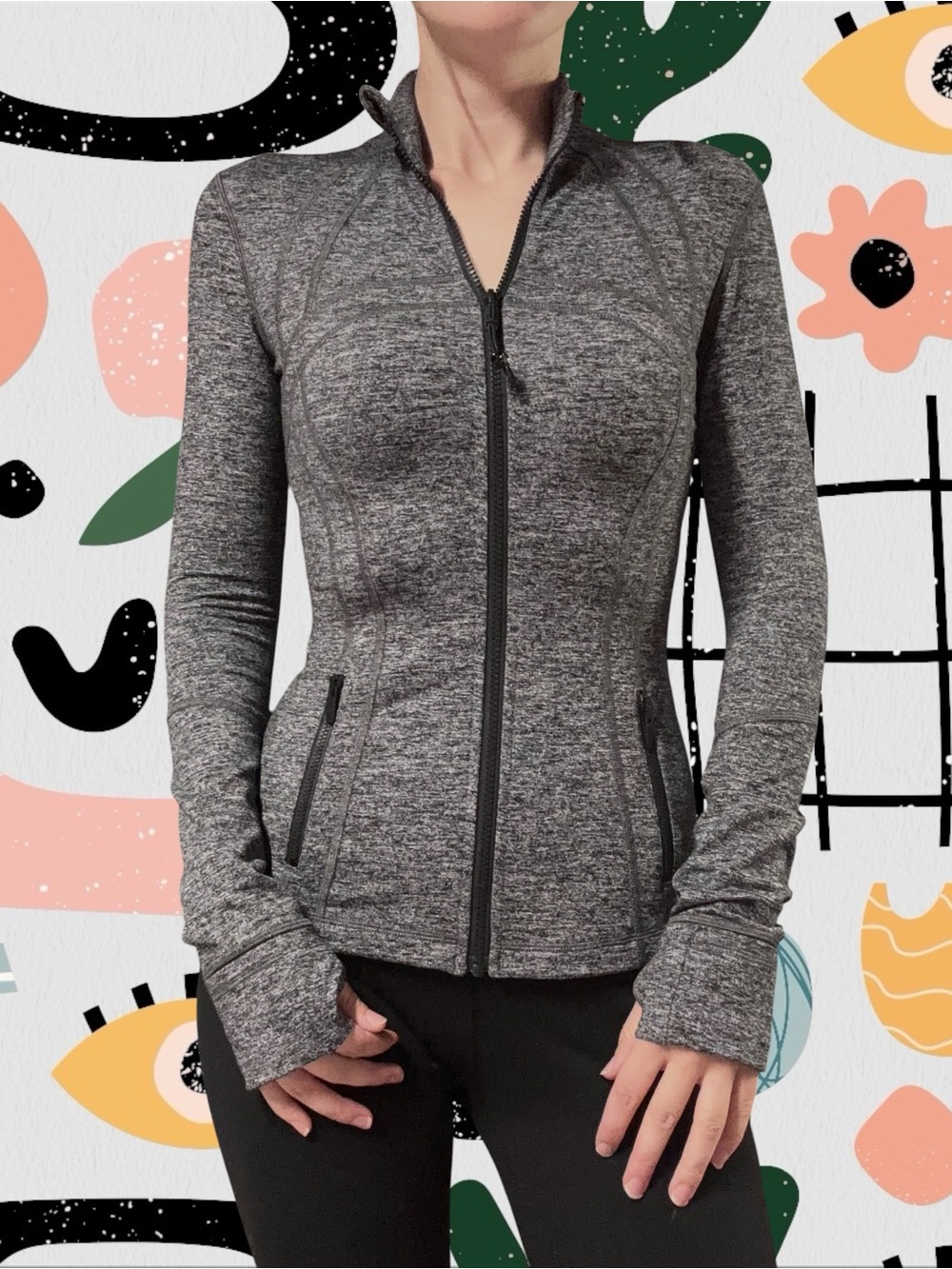 Lululemon | Define Gray Zip Front Active Jacket